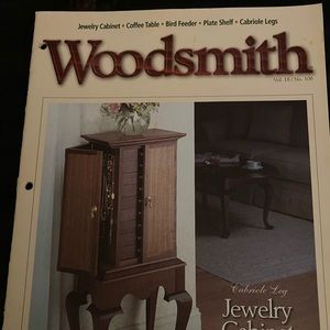 🎉5/$10🎉 Woodsmith magazine vol 18 no 106 August 1996 jewelry cabinet